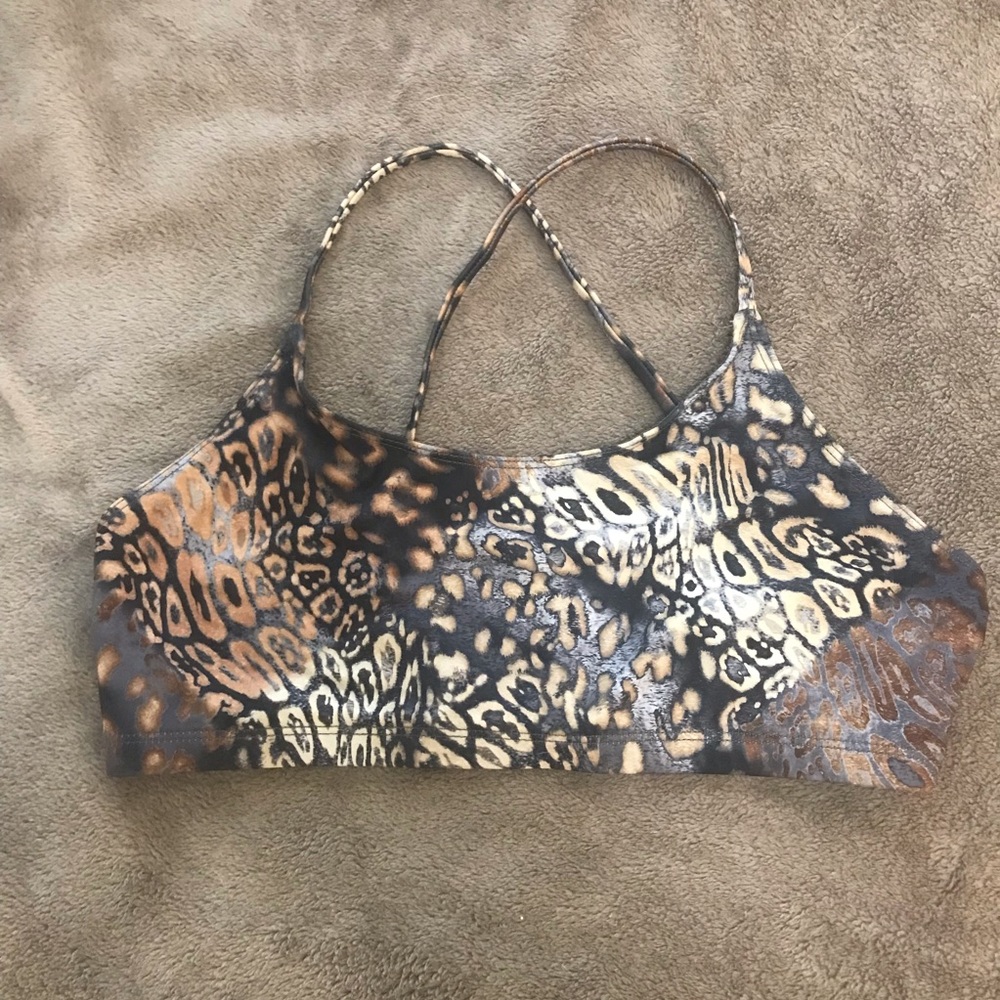 Onzie Animal Print Yoga Top M/L